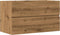 vidaXL - Wastafelkast - 90x38,5x45 - cm - bewerkt - hout - artisanaal - eikenkleur