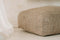 Bazar Bizar - De Oh my Gee poef - Katoenen poef - Beige - 60 x 60 x 25 cm