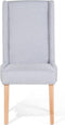 Set van 2 eetkamerstoelen CHAMBERS Katoen Lichtgrijs