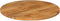 vidaXL - Tafelblad - rond - Ø - 90x2,5 - cm - massief - ruw - mangohout