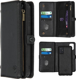 iMoshion Hoesje Geschikt voor Samsung Galaxy A51 Hoesje Met Pasjeshouder - iMoshion 2-in-1 Wallet Bookcase design - Zwart / Snake