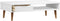 vidaXL - Salontafel - MOLDE - 100x55x31 - cm - massief - grenenhout - wit