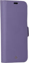 D. Bramante New York - Flip cover - Magneetsluiting en pasjesvakjes - Paars
