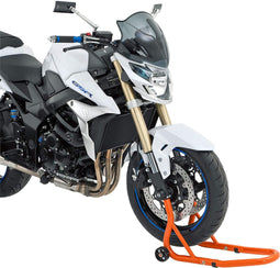 Happygetfit - Montagestandaard motor standaard motorkrik Montage stand voorvork, uniseks, multifunctioneel, alle seizoenen, staal