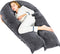 Avalo Zwangerschapskussen XXL 280 cm - U-Vorm - Ergonomisch Body Pillow - Donkergrijs