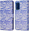 iMoshion Hoesje Geschikt voor Samsung Galaxy S20 FE Hoesje Met Pasjeshouder - iMoshion Design Bookcase smartphone - Meerkleurig / White Blue Stripes