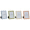 Fotolijsten Home ESPRIT Blauw Wit Groen Roze Kristal ABS Scandinavisch (4 Stuks)