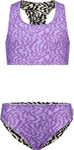 B. Nosy Meisjes Bikini - Reversible - Dierenprint - Zebra Banana