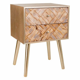 Nachtkastje Alexandra House Living Bruin 35 x 61 x 44 cm