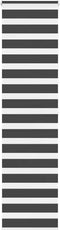 vidaXL - Zebra - rolgordijn - 65x200 - cm - stofbreedte - 60,9 - cm - zwart
