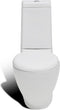 vidaXL - Toilet - met - afvoer - achter - keramiek - wit