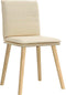 vidaXL - Eetkamerstoelen - 2 - st - stof - crèmekleurig