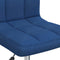 vidaXL - Kantoorstoel - draaibaar - stof - blauw
