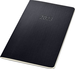 Sigel Conceptum - agenda 2023 - maandagenda - A5 - 4-talig - zwart - softcover. SI-C2384