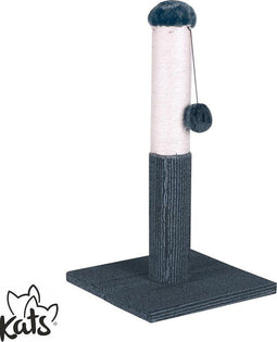 Kats - Katten Krabpaal Straight - H53cm - Speelbal aan touw - Grijs