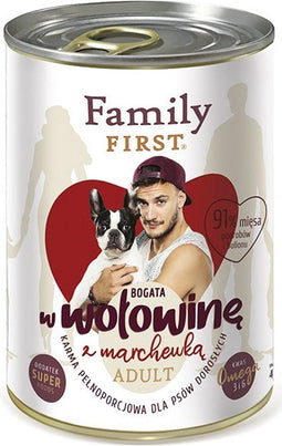 FAMILY FIRST Adult Beef with carrots - Nat hondenvoer - 400 g