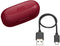 JVC HA-A8T - Draadloze Bluetooth In-ear Oordopjes - IPX4 Spatwaterdicht - Rood