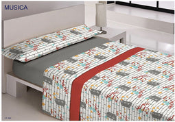 Set beddengoed Happy Home YOUNG Grijs Bed van 90