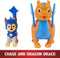 PAW Patrol Rescue Knights - Chase en Draak Draco - Actiefigurenset