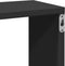 vidaXL - Wandschap - 167,5x18x68 - cm - bewerkt - hout - zwart