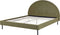 MARGUT - Bed - Groen - 160 x 200 cm - Bouclé