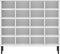 vidaXL - Schoenenrek - met - metalen - poten - OSLO - 95x35x86 - cm - grenenhout - wit