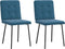 vidaXL - Eetkamerstoelen - 2 - st - fluweel - blauw
