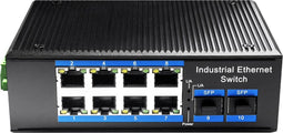 Cudy IG2008S2P - 8-poorts Gigabit PoE+ switch met 2 SFP-slots - IP40 aluminium behuizing