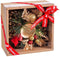Kerstkaarshouder Multicolour Gouden Metaal Plastic 15 x 15 x 10 cm