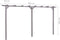vidaXL - Pergola - 400x40x205 - cm - geïmpregneerd - grenenhout - grijs