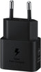 Samsung 25W Power Adapter - USB-C Snellader - Super Fast Charging - Zwart