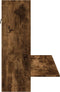 vidaXL - Wandbureau - 105x48x75 - cm - bewerkt - hout - gerookt - eikenkleurig