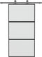 vidaXL - Schuifdeur - 102,5x205 - cm - gehard - glas - en - aluminium - zwart