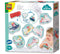 SES - Tiny Talents - Badspeelgoed - Auto's wassen - 6 auto's en een vingerborstel - herbruikbaar - Speelgoed 1 jaar