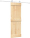 vidaXL - Schuifdeur - met - beslag - 70x210 - cm - massief - grenenhout
