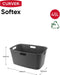 Curver Softex Wasmand - 45 liter - 57x37x27cm - Antraciet