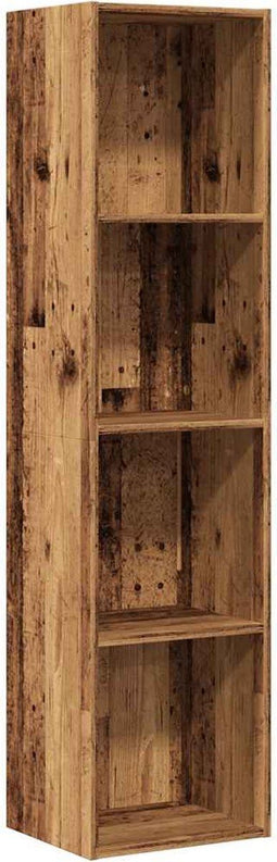 vidaXL - Boekenkast/tv-meubel - 36x30x143cm - bewerkt - hout - oud - houtkleurig