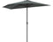 SOLUNA Wandparasol - Ø 270 cm - Zwart