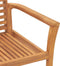 vidaXL - Stapelbare - Tuinstoelen - 4 - stuks - Massief - Teakhout