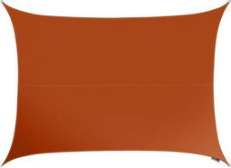 Perel Schaduwdoek - Schaduwzeil - Waterafstotend 4 x 3 m 160 g/m² Polyester Rechthoek Terracotta