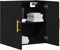 vidaXL - Wandkast - Zwart - Eiken - 60x31x70 - cm - Geengineerd - Hout