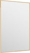 vidaXL - Deurspiegel - 40x60 - cm - glas - en - aluminium - goudkleurig