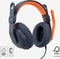 Logitech Zone Learn - Headset - Bedraad - Onderwijs - USB-C - Blauw Oranje