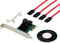Conceptronic EMRICK03G - SATA-PCIe-Adapter - 4-poorts - Zwart