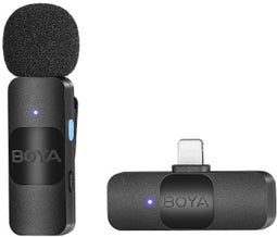 BOYA BY-V1 (V2.0) - Microfoon met bevestigingsclip - Draadloos - 20 - 16000 Hz - Zwart
