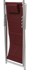 Hespéride Honolulu Outdoor Strandstoel - vouwstoel - ligstoel - campingstoel - Bordeaux - Gewatteerde canvas