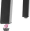 tectake® Barkruk Corby - Set van 2 - Industrieel design - MDF-hout - Lichtbruin (2 stuks)