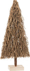 J-Line decoratie Kerstboom Plat Takken - hout - naturel - small