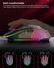 HXSJ Draadloze Gaming Muis - RGB Verlichting - Ultra licht - Licht zwart