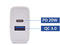 Ewent EW1321 - Oplader - 20W Power Delivery 3.0 en Quick Charge 3.0